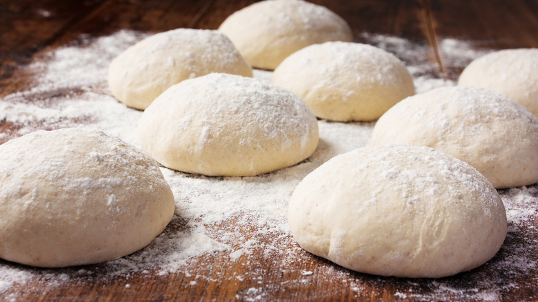 Balls of dough