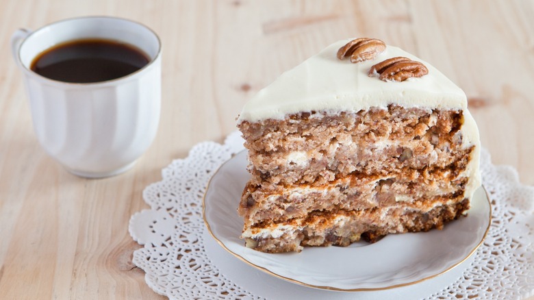 Hummingbird cake and coffee