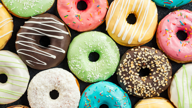 colorful donut assortment