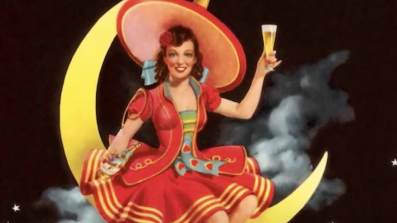 miller high life girl in the moon