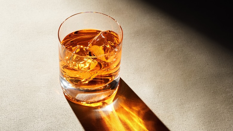 glass of bourbon