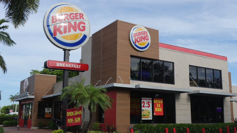 A Burger King fast food restaurant in Miami, Florida.