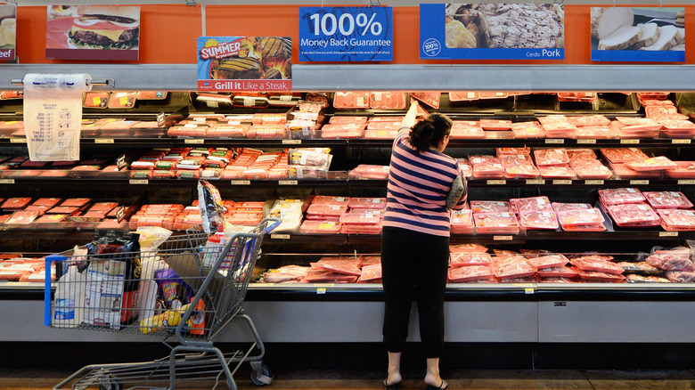 Walmart meat section