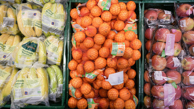 Fruit for sale at an Aldi supermarket