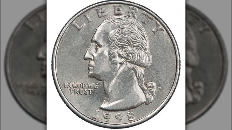 Image of a Quarter isolated on a white background