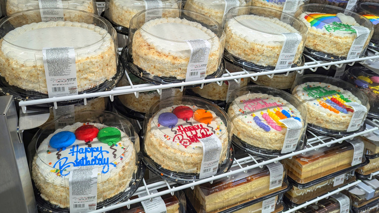 Custom cakes at the bakery at Costco