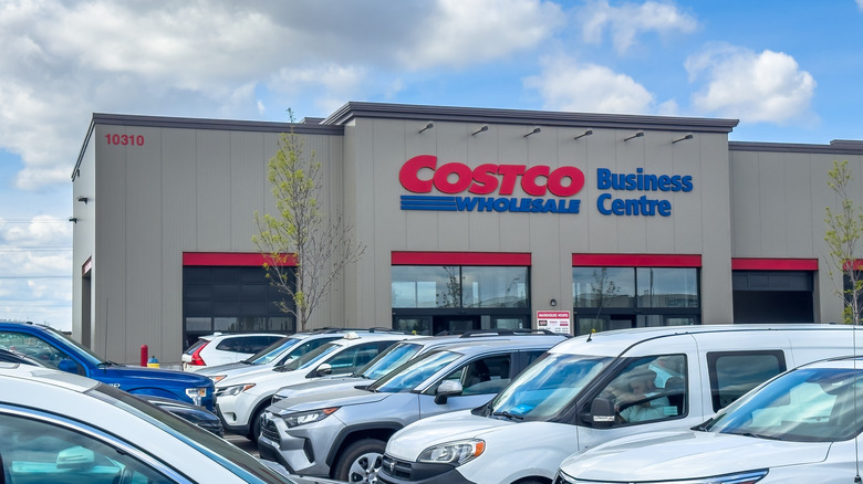 Busy Costco parking lot