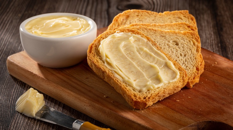 Buttered toast