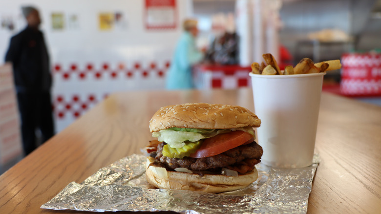 Five Guys burgers and fries