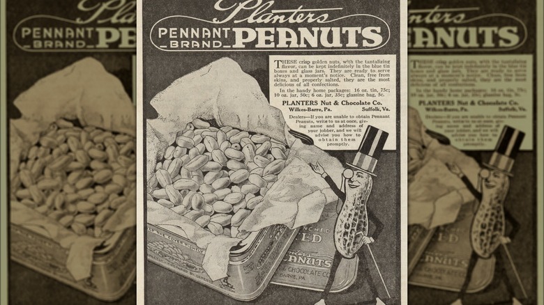 Mr Peanut first appearance advertisement