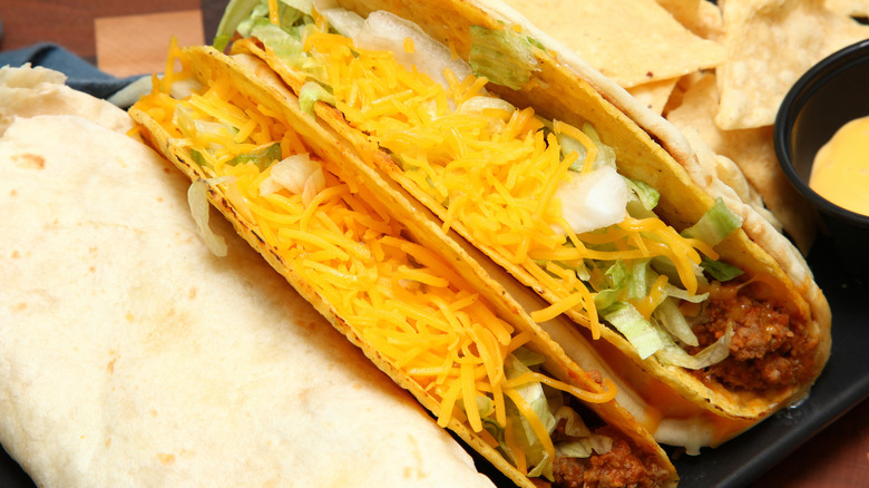 closeup of cheesy gordita crunches