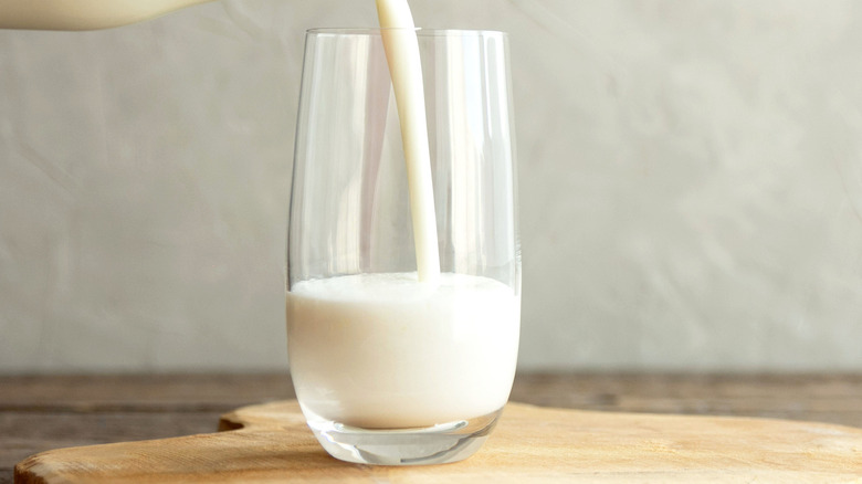 Glass of milk