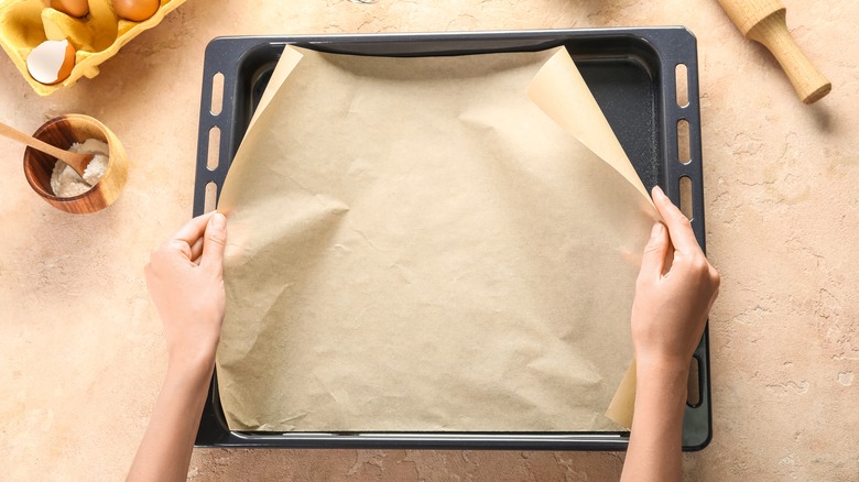 parchment paper baking sheet