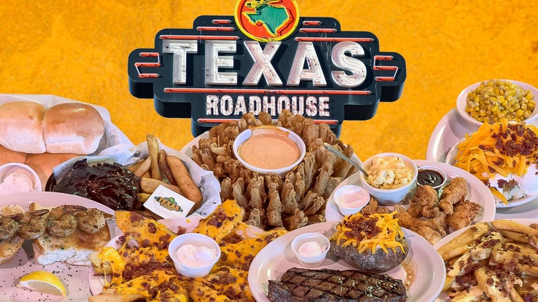 Composite image of Texas Roadhouse dishes