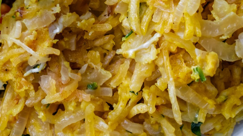 Serving of salt cod and eggs