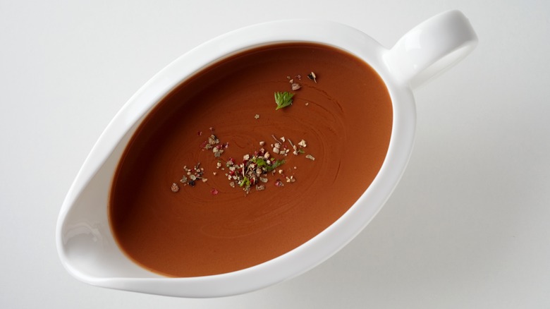 Gravy in gravy boat