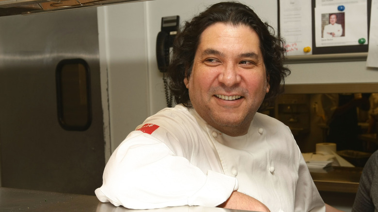 Gaston Acurio in a kitchen office