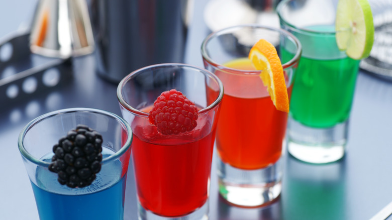 Jell-O shots with fruit