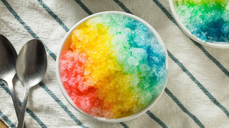 rainbow shaved ice