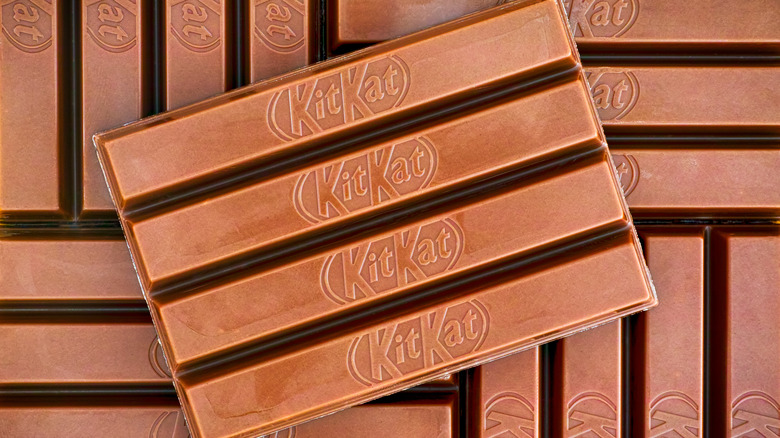 Closeup of Kit Kat bar