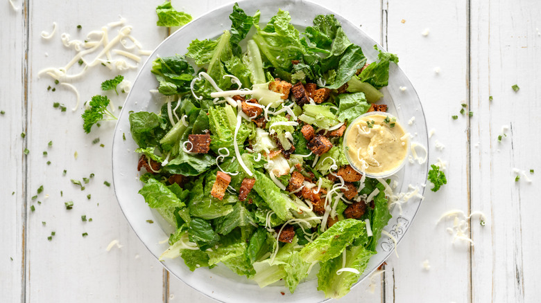 Bowl of Caesar salad