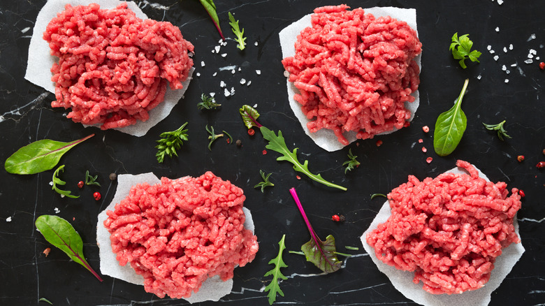 coarse grind meat patties