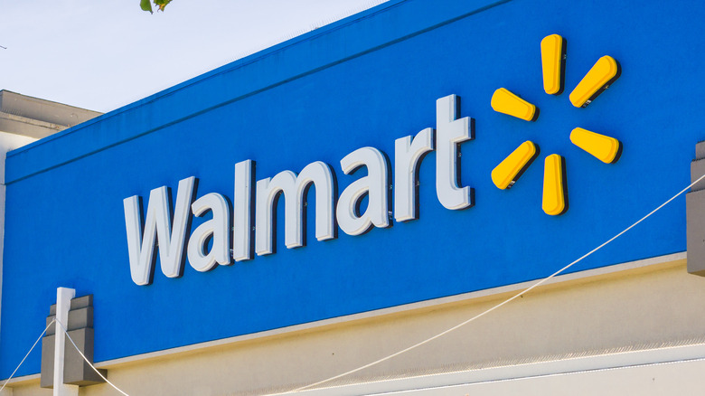 Walmart store sign