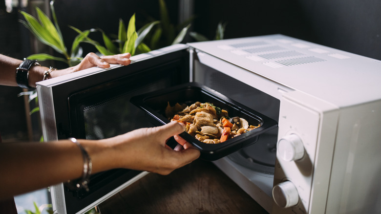 cooking with microwave