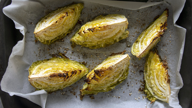 Baked cabbage