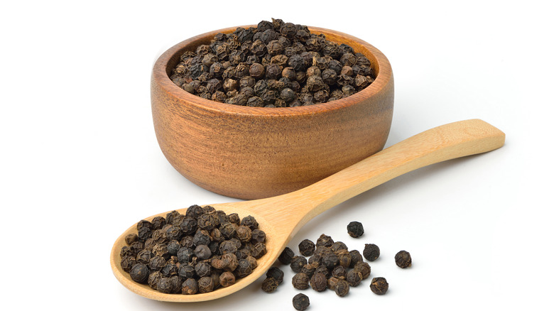 Bowl of peppercorns