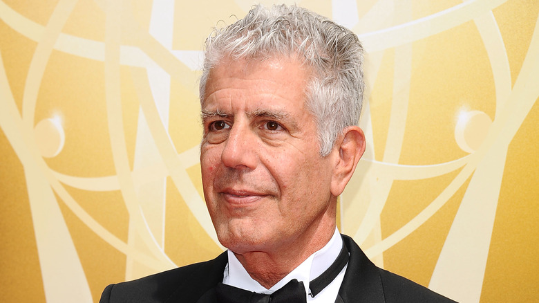 Anthony Bourdain in a tux