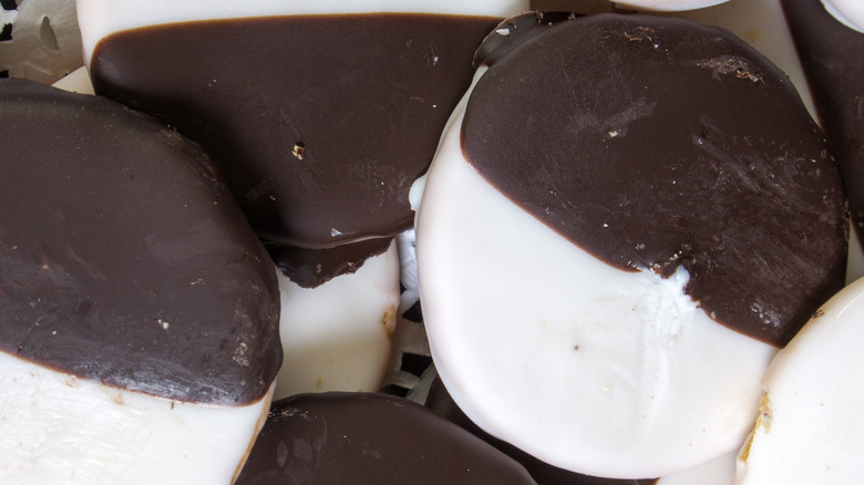 Black & White Half Moon cookies