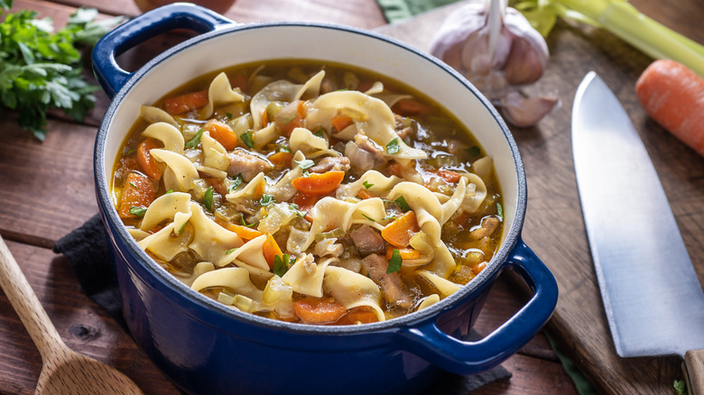 chicken soup in dutch oven