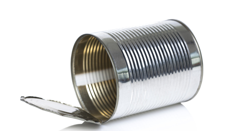 opened empty can 