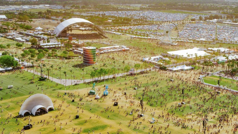 Aerial view of Coachella
