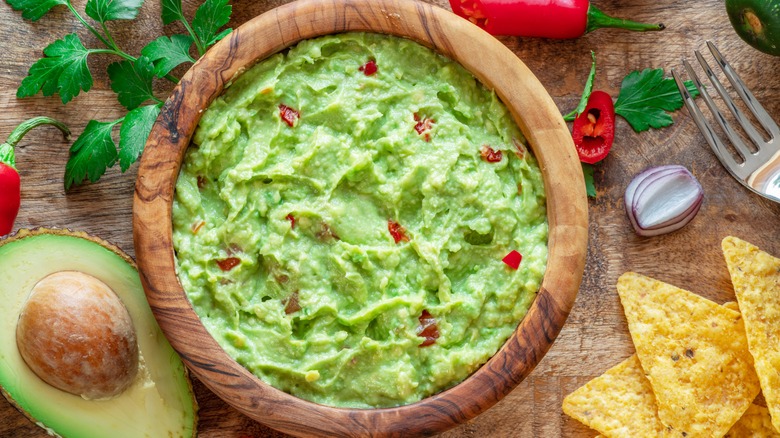 bowl of guacamole