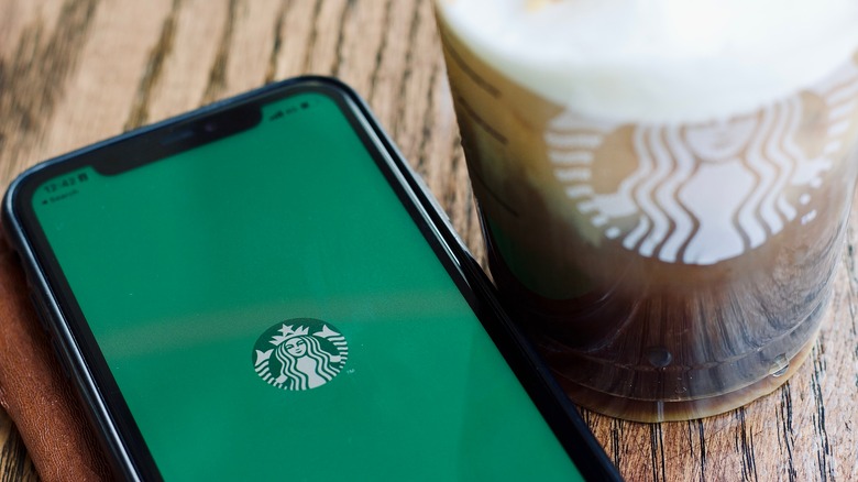 Starbucks cold brew and phone