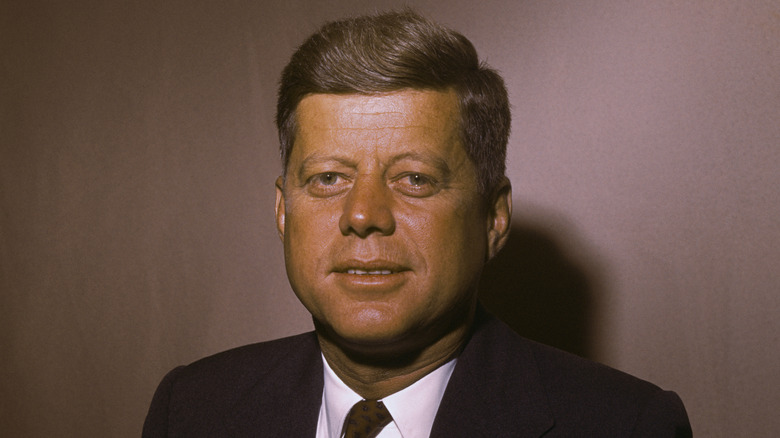 John F. Kennedy wearing suit