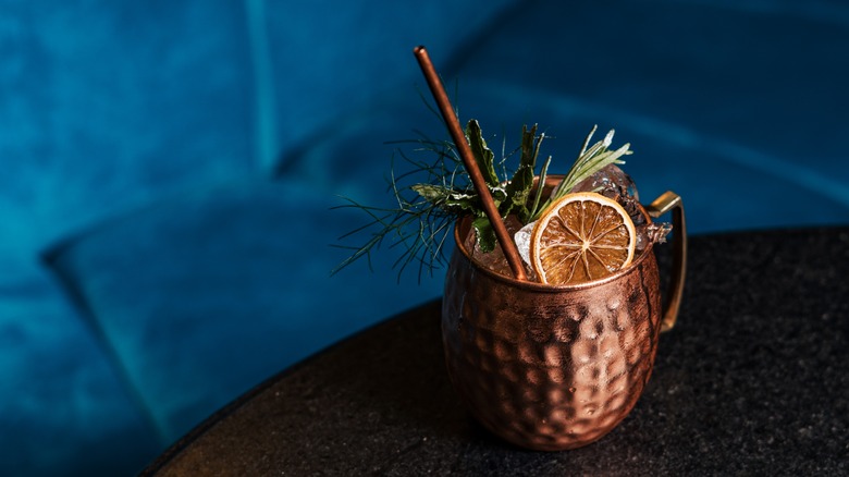 Moscow Mule on a bar