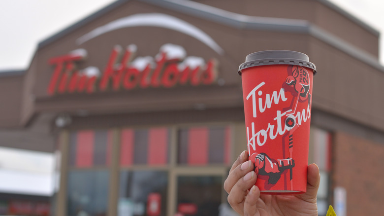 Tim Hortons coffee cup