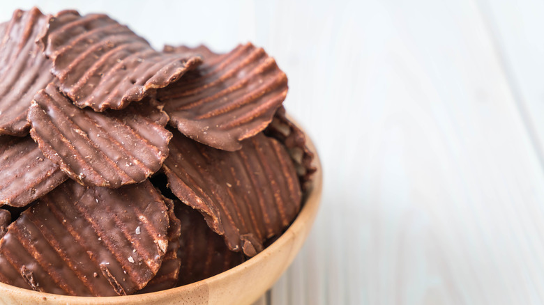 chocolate covered potato chips