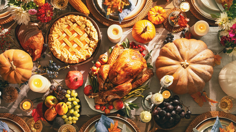 a holiday dinner spread