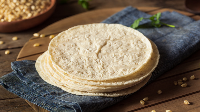 stack of tortillas