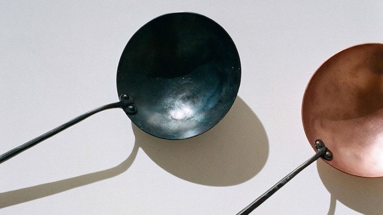 two egg spoons