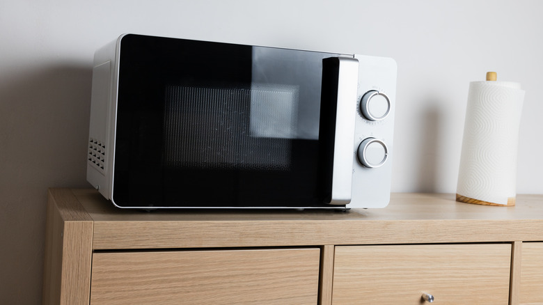 Microwave and paper towel