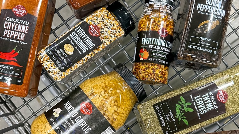 BJ's Wellsley Farms spices in cart