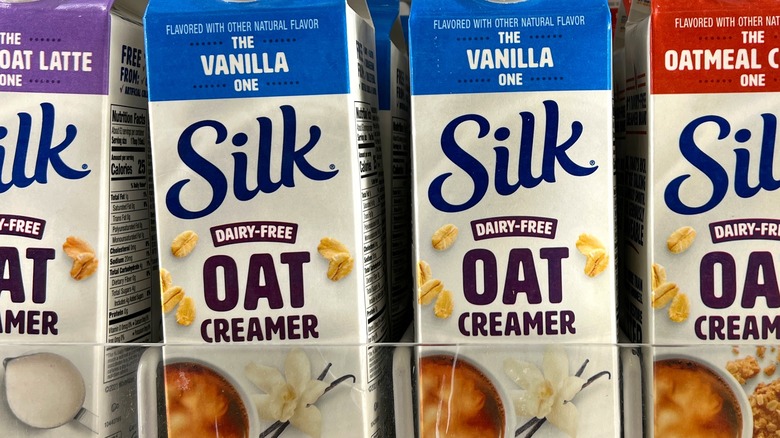 Silk Oat Creamer on shelf