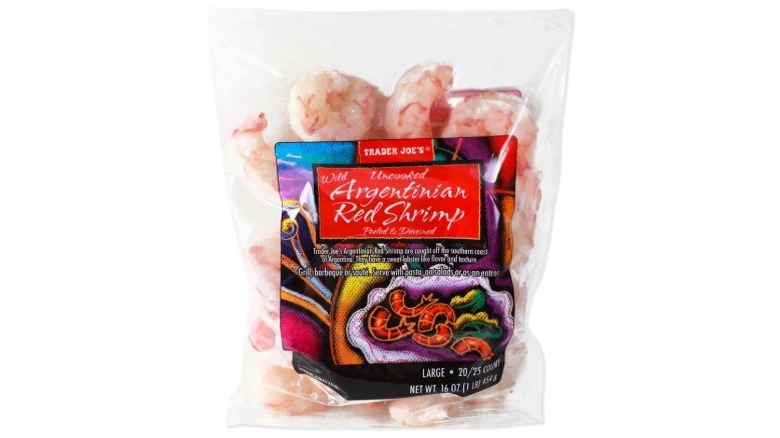 Trader Joe's wild uncooked Argentinian red shrimp
