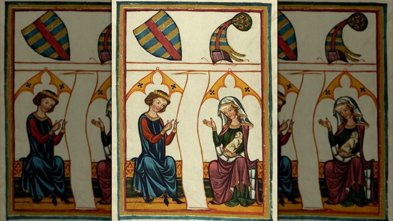 Medieval manuscript drawing