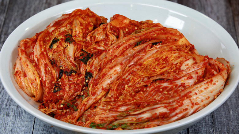 Kimchi in a bowl
